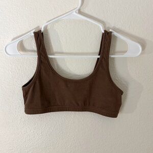 edikted brown mina crop top